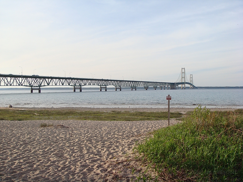 235 Memorial Day [2008 May 23].JPG - Scenes of the Mackinac Bridge.